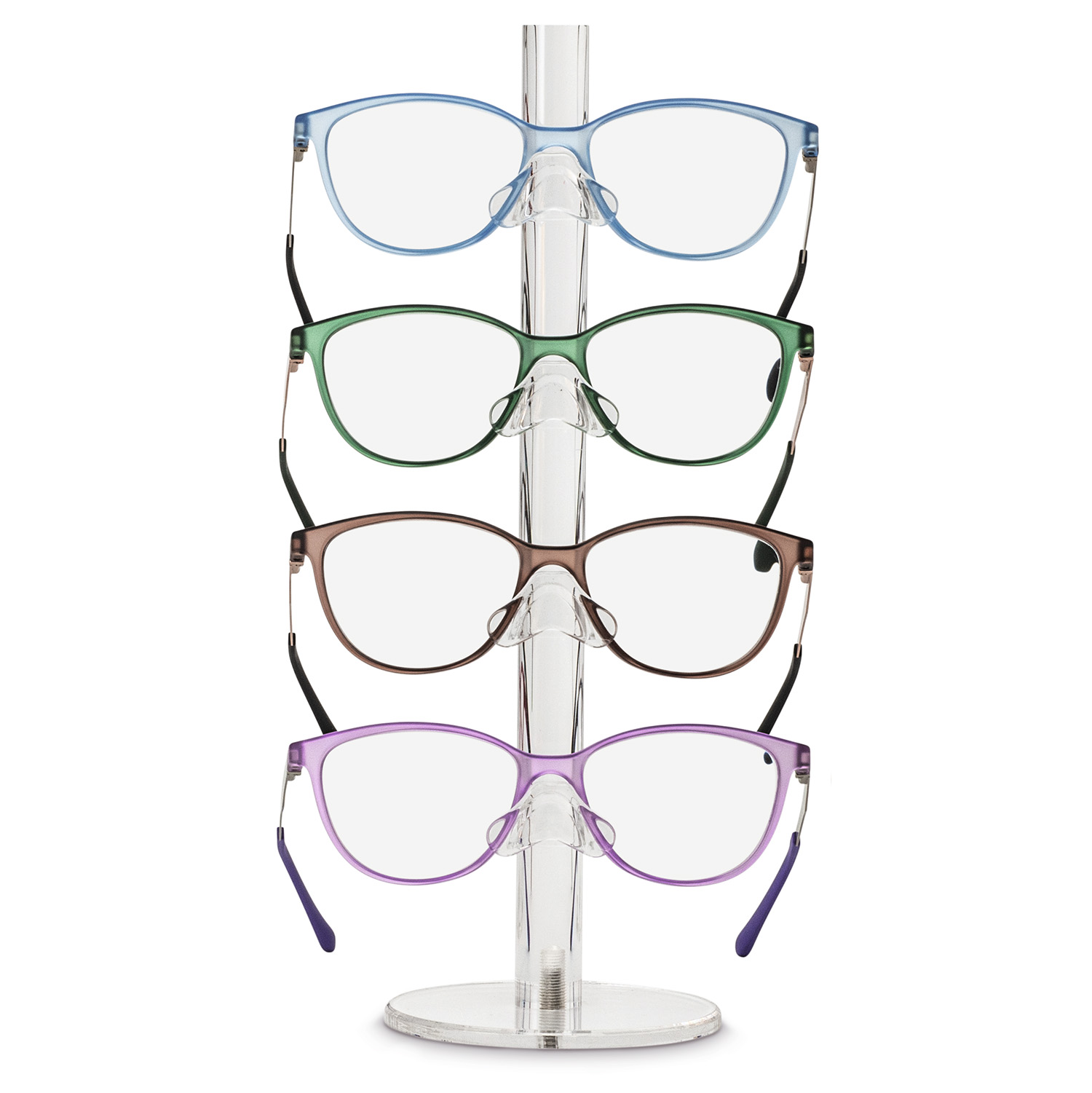 Säulen-Acryl-Display für 4 Brillen