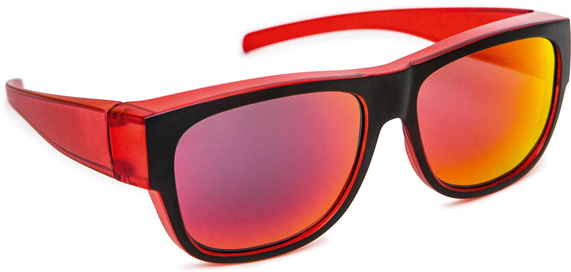 Überbrille polarisierend Rot/Schwarz "M"