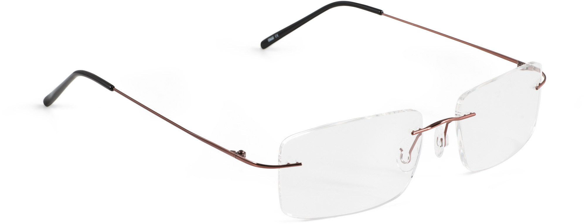 Hülsenbohrbrille mit Scharnierbügel Braun