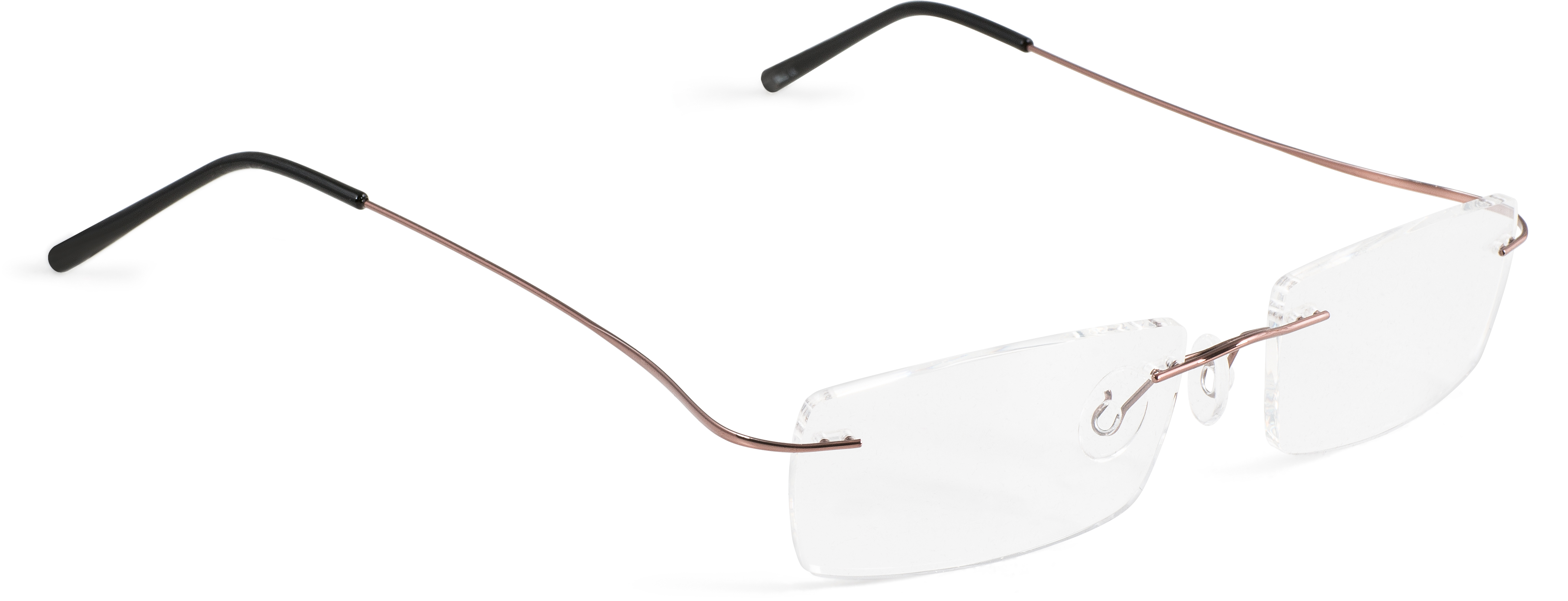 Hülsenbohrbrille Monoblockbügel, Braun